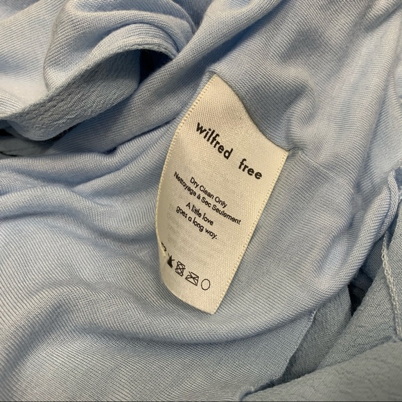 Wilfred Free sz M Kempner Blouse Light Blue - Picture 4 of 5